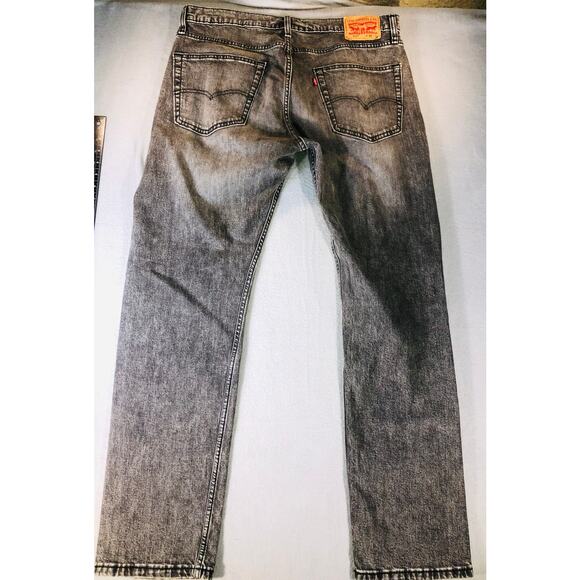 Levi’s 502 Women’s black Wash Jeans Mid Rise Straight Leg Denim 36x34,baggy y2k - Picture 6 of 7